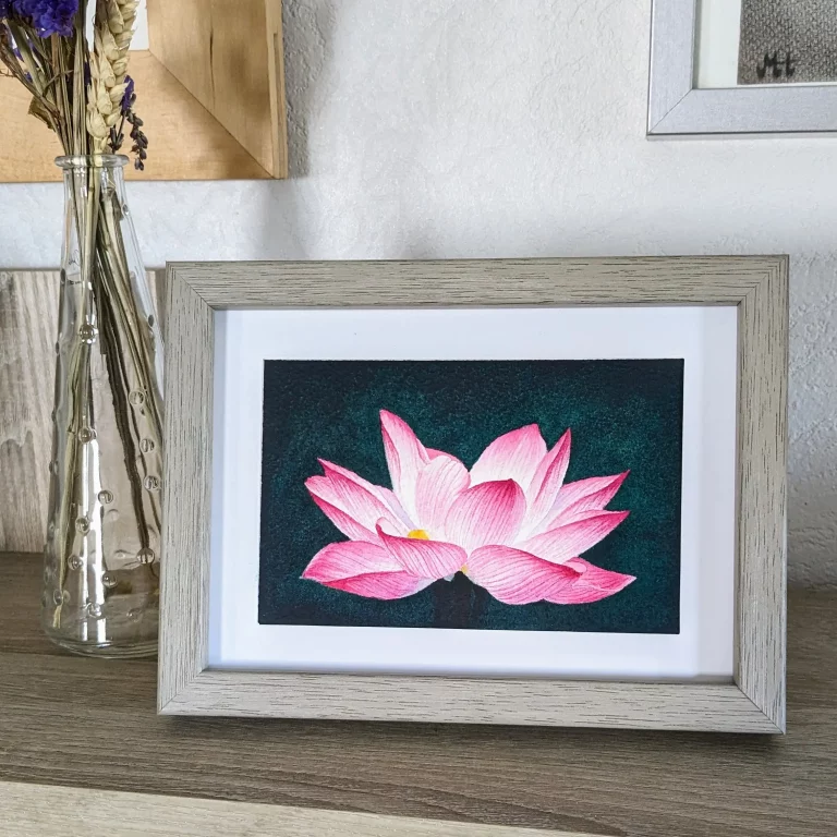 Aquarell Lotus Pink