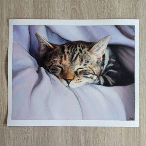 Portrait Katze Aquarell Kunst